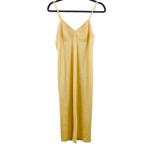 Vintage Womens 36 Vanity Fair Full Slip Beige Nylon Lace Trim‎